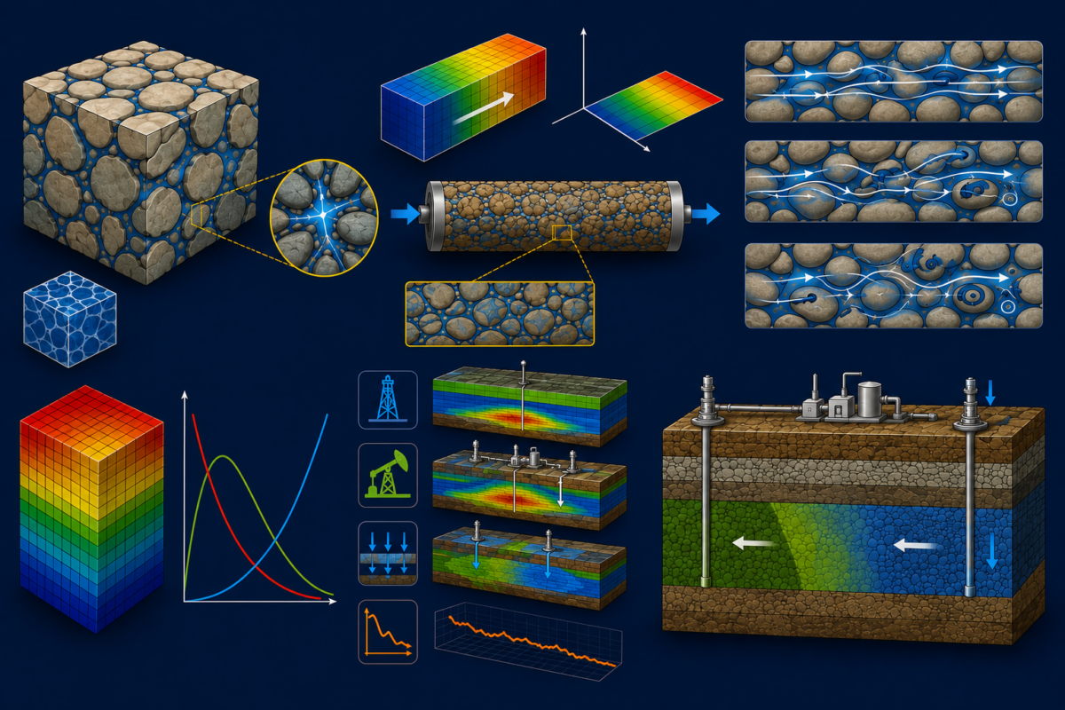 Fluid Flow in Porous Media and Its Application in Reservoir Engineering ...